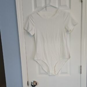 White Short Sleeve Bodysuit